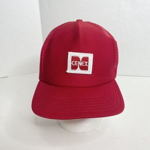 Vintage Cenex Trucker Hat, Snapback Adjustable, Red, Logo, USA